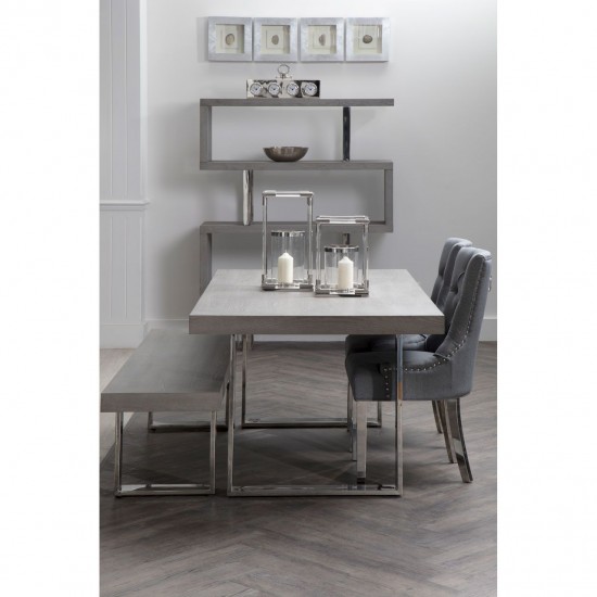 Milan Grey Elm Dining Table