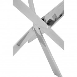 Stratus Chrome Finish Rectangle Base Console Table