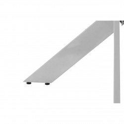 Stratus Rectangular Chrome And Glass Dining Table 