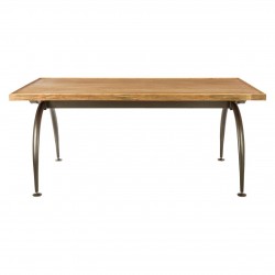 Shoreditch Wood And Metal Dining Table  