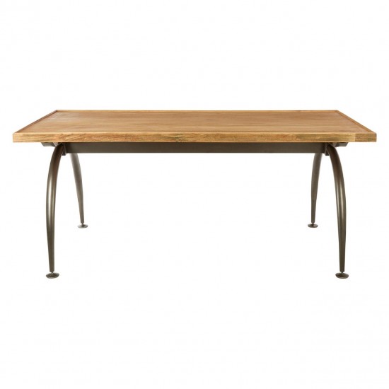 Shoreditch Wood And Metal Dining Table  