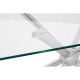 Gatsby Silver Finish Rectangular Dining Table 