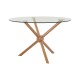 Gatsby Round Rose Gold Finish Dining Table 