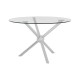 Gatsby Round Silver Finish Dining Table 