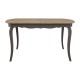 Tuscany Washed Grey Wood Extendable Dining Table