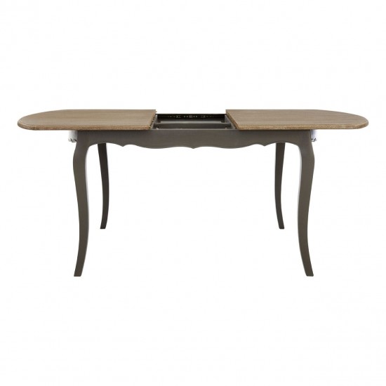 Tuscany Washed Grey Wood Extendable Dining Table