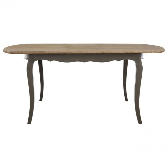Tuscany Washed Grey Wood Extendable Dining Table