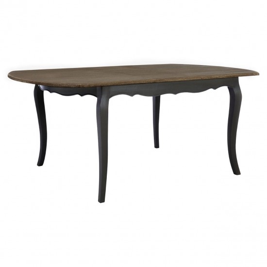 Tuscany Washed Grey Wood Extendable Dining Table