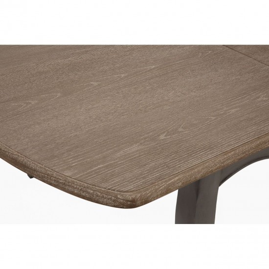 Tuscany Washed Grey Wood Extendable Dining Table