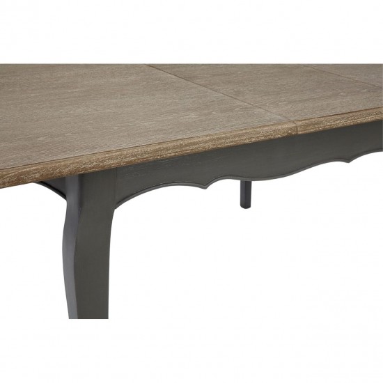 Tuscany Washed Grey Wood Extendable Dining Table