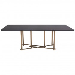 Rogano Luxe Deep Walnut Dining Table 