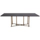 Rogano Luxe Deep Walnut Dining Table 