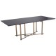 Rogano Luxe Deep Walnut Dining Table 