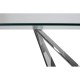 Stratus Angular Chrome Rectangle Dining Table