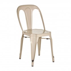 Harlem Distressed Champagne Metallic Dining Chair