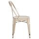 Harlem Distressed Champagne Metallic Dining Chair