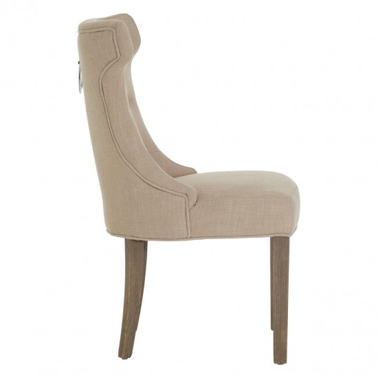 Tuscany Beige Linen Dining Chair
