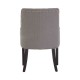Edgbaston Grey Linen Buttoned Dining Chair