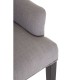 Edgbaston Grey Linen Buttoned Dining Chair