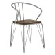 Harlem Metal And Elm Wood Dining Chair