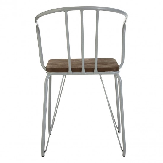 Harlem Metal And Elm Wood Dining Chair