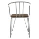 Harlem Metal And Elm Wood Dining Chair
