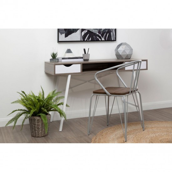 Harlem Metal And Elm Wood Dining Chair