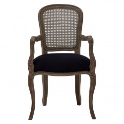 Tuscany Washed Grey Wood Dining Chair (with arms)