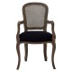 Tuscany Washed Grey Wood Dining Chair (with arms)