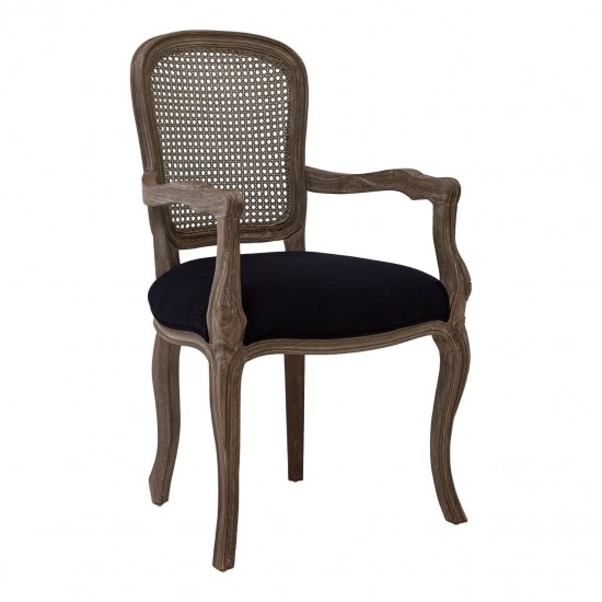 Tuscany Washed Grey Wood Dining Chair (with arms)