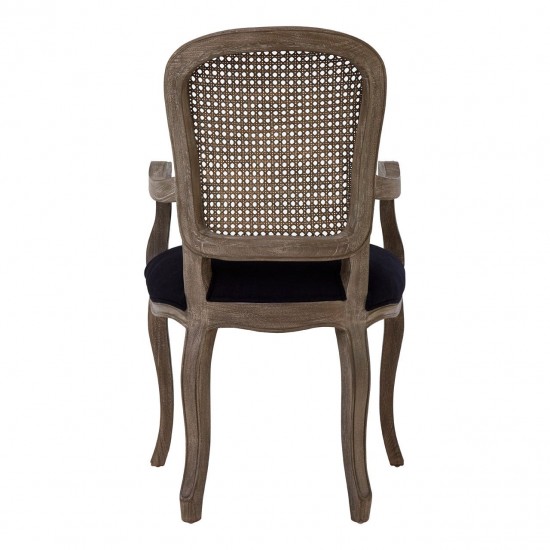 Tuscany Washed Grey Wood Dining Chair (with arms)