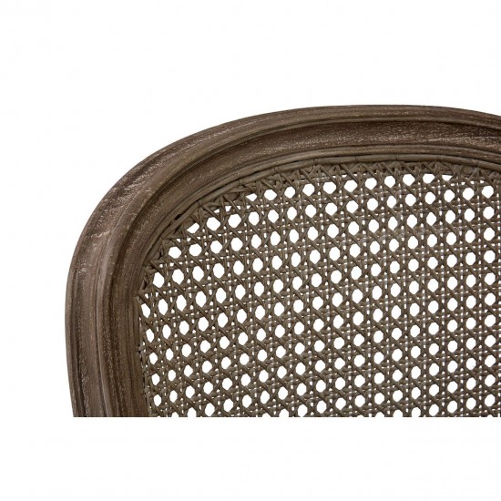 Tuscany Washed Grey Wood Dining Chair (with arms)