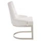 Belgravia Chrome And Ivory Velvet Dining Chair