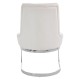 Belgravia Chrome And Ivory Velvet Dining Chair