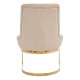 Belgravia Chrome And Natural Linen Dining Chair