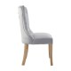 Edgbaston Grey Velvet Buttoned Dining Chair
