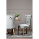 Edgbaston Grey Velvet Buttoned Dining Chair