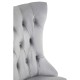 Edgbaston Grey Velvet Buttoned Dining Chair
