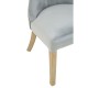 Edgbaston Grey Velvet Buttoned Dining Chair
