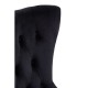 Edgbaston Black Velvet Buttoned Dining Chair