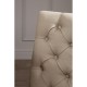 Edgbaston Beige Linen Buttoned Dining Chair