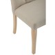 Edgbaston Beige Linen Buttoned Dining Chair