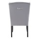 Edgbaston High Wingback Grey Velvet Dining Chair