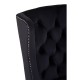 Edgbaston High Wingback Black Velvet Dining Chair