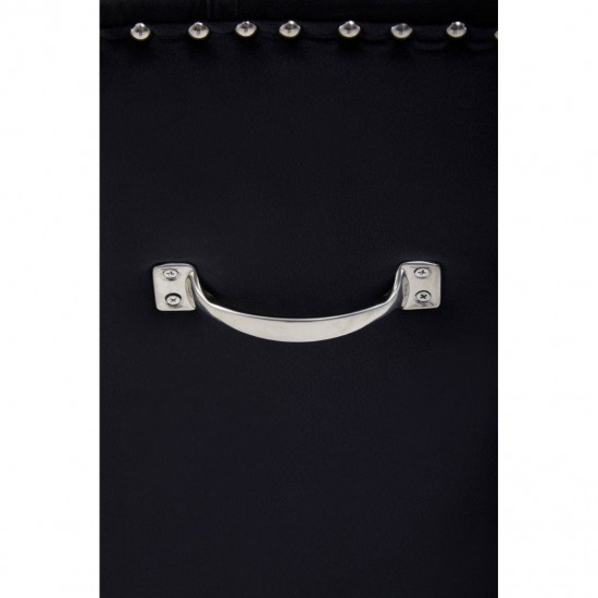 Edgbaston High Wingback Black Velvet Dining Chair