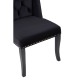 Edgbaston High Wingback Black Velvet Dining Chair