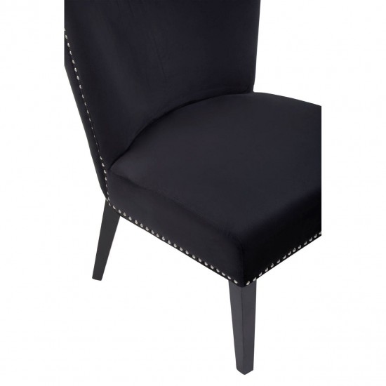Edgbaston Classic Black Wingback Dining Chair