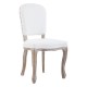 Edgbaston Ivory Linen Antique Legs Dining Chair