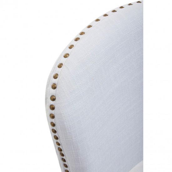 Edgbaston Ivory Linen Antique Legs Dining Chair