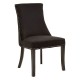 Edgbaston Black Velvet Dining Chair
